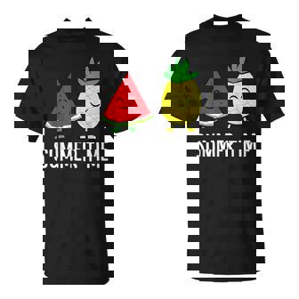 Watermelon Pineapple Summer Time Vacation Fruits Watermelon T-shirt - Thegiftio