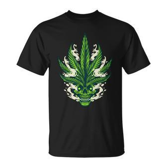 Weed Leaf Marijuana Tshirt Unisex T-Shirt - Monsterry