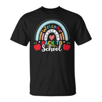 Welcome Back To School Rainbow First Day Of School Teachers T-shirt - Thegiftio UK