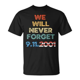 We Will Never Forget 911 Patriotic Day 911 American Flag T-shirt - Thegiftio UK