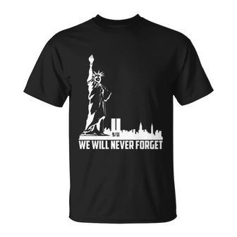 We Will Never Forget Tshirtwe Will Never Forget September 11Th T-Shirt - Thegiftio UK