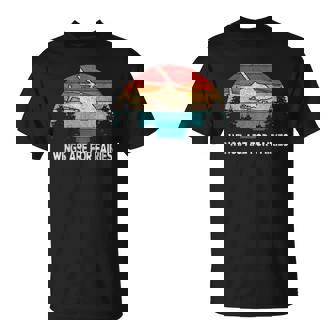 Wings Are For Fairies Funny Helicopter Pilot Retro Vintage Unisex T-Shirt | Mazezy