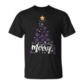 Witch Hat Merry Christmas Tree Family Xmas Holidays Gift Sweatshirt Men Women T-shirt Graphic Print Casual Unisex Tee - Thegiftio UK