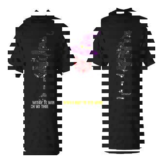 Witch Way To The Wine Booze Wine Glass Halloween Party Unisex T-Shirt - Seseable