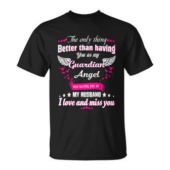 For Wives Loss Husband In Memorial Loving Husband In Heaven T-shirt - Thegiftio UK