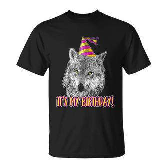 Wolf Birthday Themed Party Wolves Theme Girl Wolf Lover Unisex T-Shirt - Monsterry UK