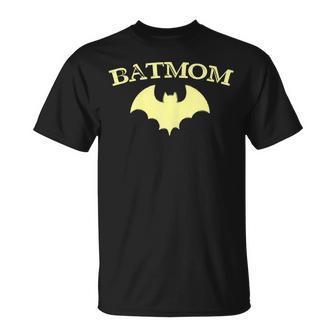 Womens Batmom Super Hero Proud Mom Halloween Costume Gift Men Women T-shirt Graphic Print Casual Unisex Tee - Thegiftio UK