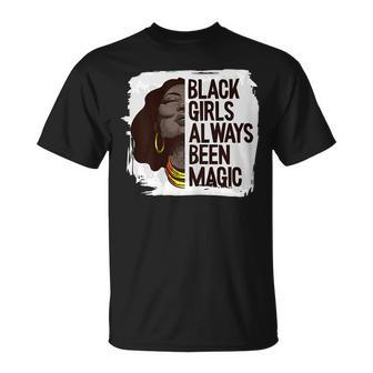 Womens Black Girl Magic Black History Month Blm Melanin Afro Queen V2 Unisex T-Shirt - Seseable