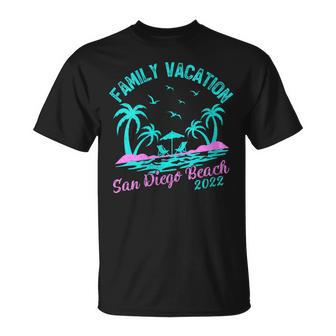 Womens Family Vacation 2022 Palm Tree California San Diego Beach  Unisex T-Shirt