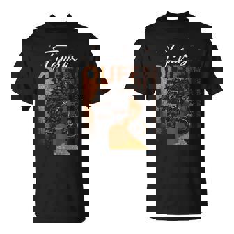 Womens Funny Taurus Girl Zodiac Birthday Pride Melanin Afro Queen Unisex T-Shirt - Seseable