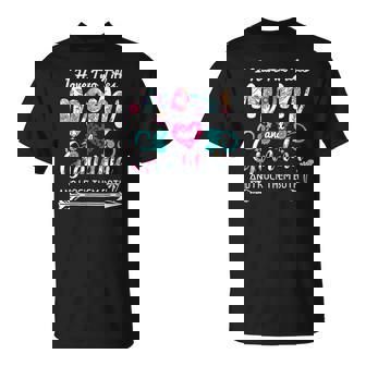 Womens I Have Two Titles Mom And Grandma Floral Heart Mothers Day Men Women T-shirt Graphic Print Casual Unisex Tee - Thegiftio