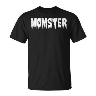 Womens Momster Halloween 2019 Funny Cute Scary Mom-Ster Moms Men Women T-shirt Graphic Print Casual Unisex Tee - Thegiftio UK