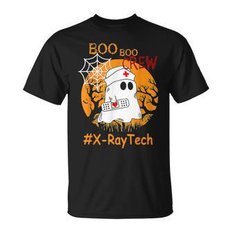 X-Ray Tech Boo Boo Crew Nurse Ghost Halloween October Unisex T-Shirt - Seseable