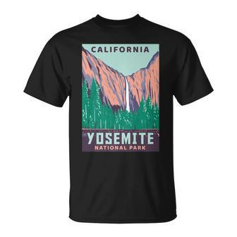 Yosemite National Park Us Vintage Usa California Parks Gift V2 Unisex T-Shirt - Seseable