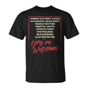 Youre Welcome Black History Month Pride African Inventors V2 T-shirt - Thegiftio UK