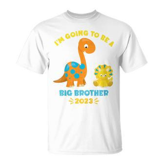 2023 Im Going To Be A Big Brother Brontosaurus Dinosaur T-shirt - Thegiftio UK