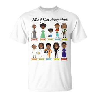 Abcs Of Black History Month Pride Teacher 1 T-shirt - Thegiftio UK