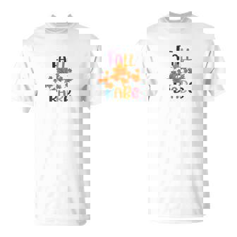 Autumn Leaves Fall Babe T-Shirt Graphic Print Casual Tee T-Shirt - Thegiftio UK