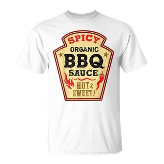 Bbq Sauce Hot Spicy Grill Ketchup Barbeque Halloween Costume V2 Men Women T-shirt Graphic Print Casual Unisex Tee - Thegiftio UK
