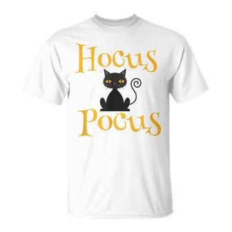 Black Cat Hocus Pocus Witch Costume T-shirt - Thegiftio UK