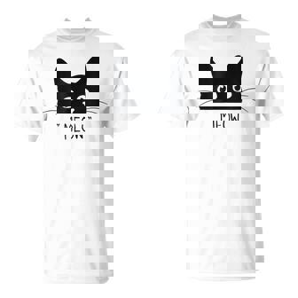 Black Cat Meow Cat Meow Kitty Cats Kitty T-shirt - Thegiftio UK