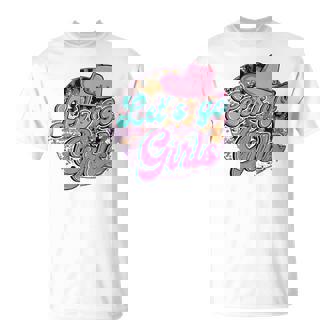 Cowboy Hat Lets Go Girls Western Cowgirls T-shirt - Thegiftio