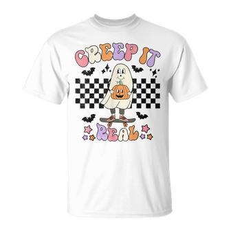 Creep It Real Halloween Ghost Cute Halloween Ghost T-shirt - Thegiftio UK