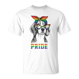 Cute Dog Lover Puppy Owner Beagle Mom Dad Gay Lesbian Lgbt Unisex T-Shirt | Mazezy