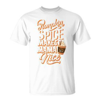 Fall Pumpkin Spice Cute Retro T-shirt - Thegiftio UK