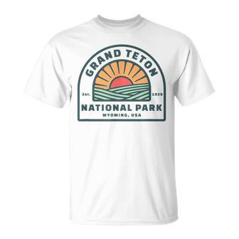 Family Vacation Retro Grand Teton National Park T-shirt - Thegiftio UK