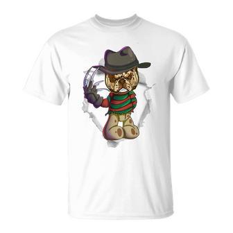 Funny Bulldog Halloween Tee Costume Men Women T-shirt Graphic Print Casual Unisex Tee - Thegiftio