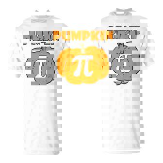 Funny Pumpkin Pie Halloween Fall Thanksgiving Pumpkin Pi Sweatshirt Men Women T-shirt Graphic Print Casual Unisex Tee - Thegiftio