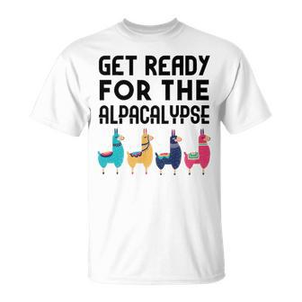 Get Ready For The Alpacalypse V2 Unisex T-Shirt - Seseable