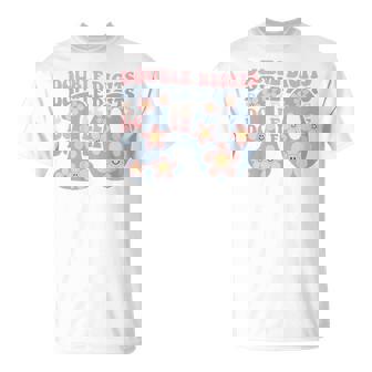 Girls 10Th Birthday Double Digits Tenth Hippie Daisy Print T-shirt - Thegiftio