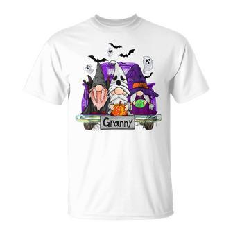 Gnomes Witch Truck Granny Funny Halloween Costume Unisex T-Shirt - Seseable