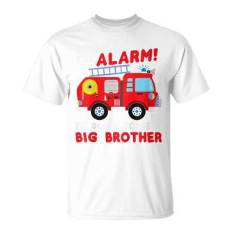 Im Going To Be A Big Brother Firetruck Baby Reveal T-shirt - Thegiftio UK