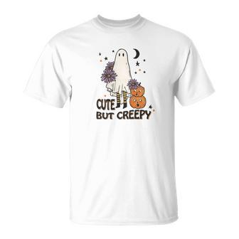 Halloween Cute But Creepy Idea Gift For You Men Women T-shirt Graphic Print Casual Unisex Tee - Seseable