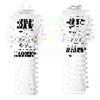Halloween Cute Hippie Halloween Design Men Women T-shirt Graphic Print Casual Unisex Tee - Seseable