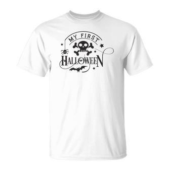 Halloween My First Halloween Black Design Men Women T-shirt Graphic Print Casual Unisex Tee - Seseable
