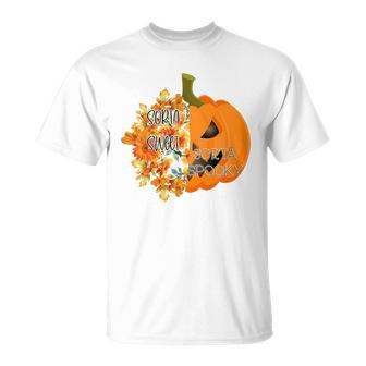 Halloween Sorta Sweet Sorta Spooky Pumpkin Gift Party Unisex T-Shirt - Seseable