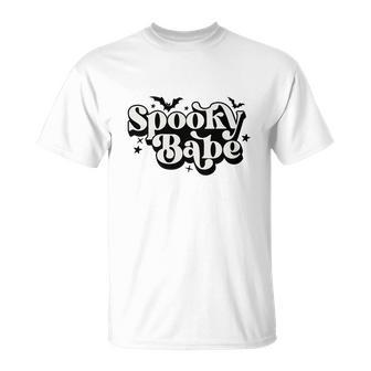 Halloween Spooky Babe Cute Custom For You Men Women T-shirt Graphic Print Casual Unisex Tee - Seseable