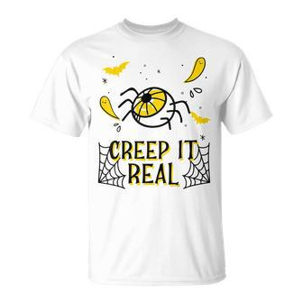 Halloween Spooky Eye Creep It Real Costume Unisex T-Shirt - Seseable
