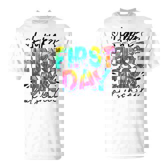 Happy First Day Of School Tie Dye Teachers Students T-shirt - Thegiftio