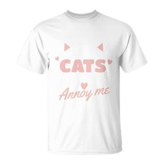 I Love Cats It Is People Who Annoy Me Animals Cute Cat Unisex T-Shirt - Monsterry AU