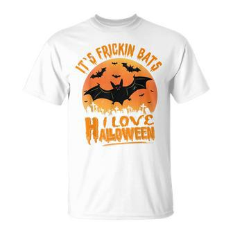Its Frickin Bats I Love Halloween - Funny Frickin Bats Men Women T-shirt Graphic Print Casual Unisex Tee - Thegiftio UK