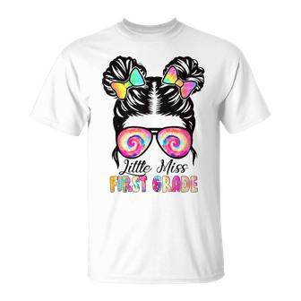 Little Miss First Grade Girls Back To School 1St Grade T-shirt - Thegiftio UK