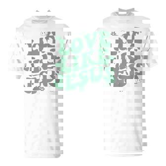 Love Like Jesus Positive Catholic Preppy Retro Christian T-shirt - Thegiftio UK
