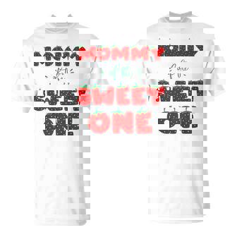 Mommy Of The Sweet One Strawberry Birthday Berry First 1St T-shirt - Thegiftio