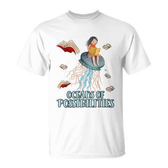 Oceans Of Possibilities Summer Reading 2022 Librarian Tshirt Unisex T-Shirt - Monsterry UK