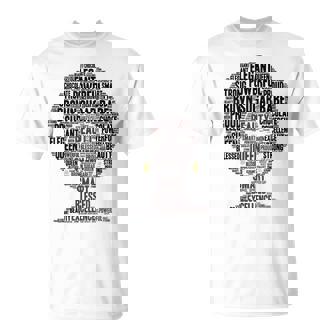 Oheneba Melanin Afro Queen Black Pride Word Art T-shirt - Thegiftio
